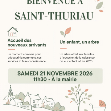 Bienvenue à Saint-Thuriau — Nouvelle invitation claire